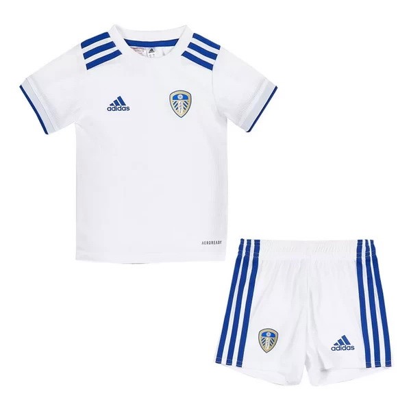 Camiseta Leeds United Replica Primera Ropa Niños 2020/21 Blanco